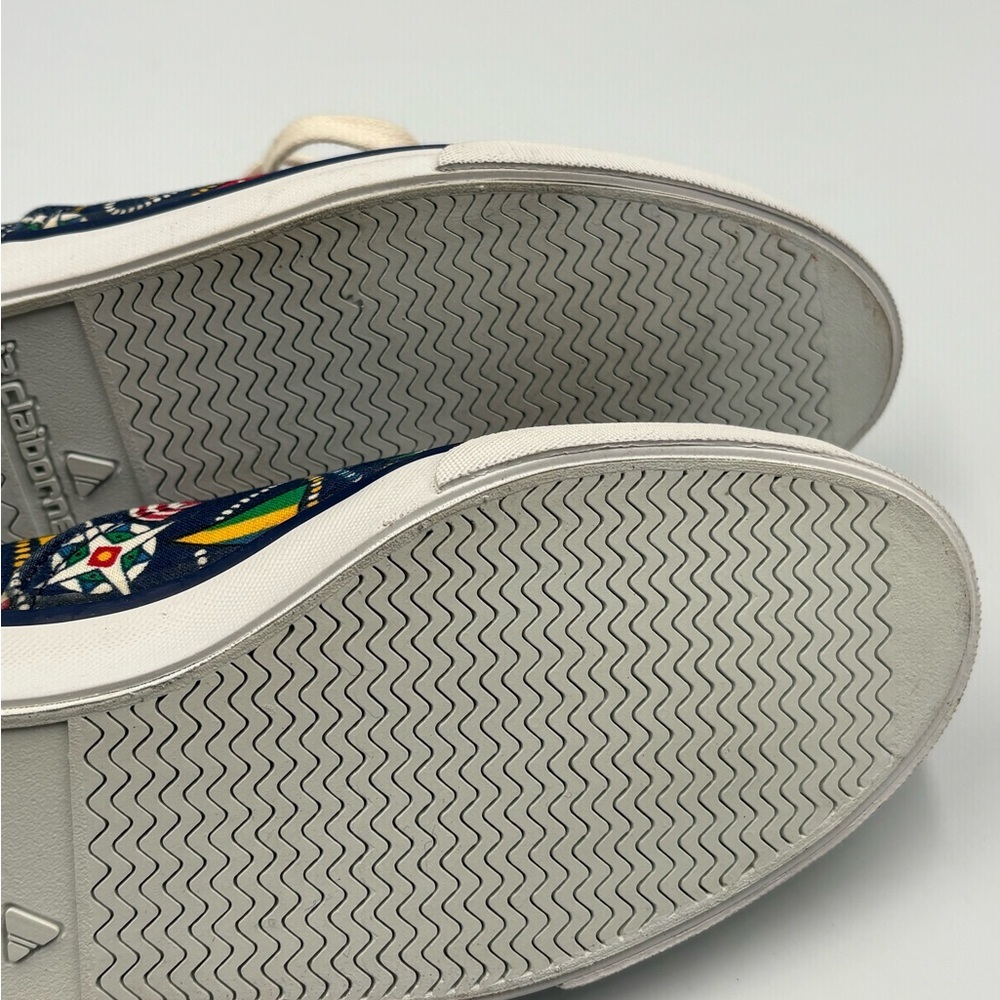 Vintage Liz Claiborne Nautical Canvas Sneakers Navy Blue Womens Size 7M - Picture 11 of 12